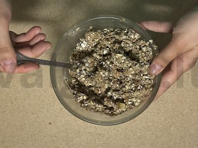 Avižiniai sausainiai su žemės riešutų sviestu Žingsnis 3