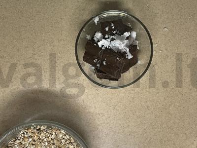 Avižiniai sausainiai su žemės riešutų sviestu Žingsnis 4