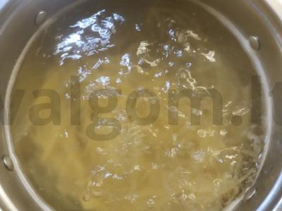 Spagečiai a la karbonara vakarienei Žingsnis 3