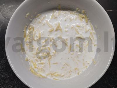 Spagečiai a la karbonara vakarienei Žingsnis 4