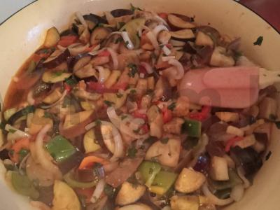 Žiemos salotos iš baklažanų Žingsnis 2