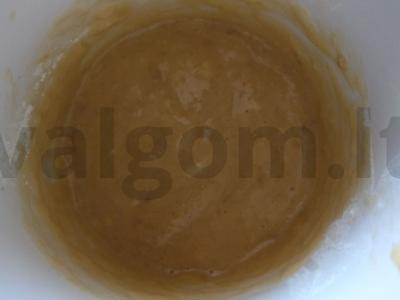 Obuolių tyrės keksiukai Žingsnis 3