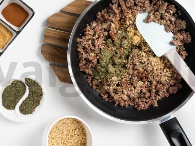 Kalakutienos ritinys su aviena ant kaulo Žingsnis 1