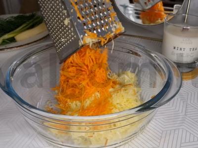 Daržovių vafliai su sūriu Žingsnis 2