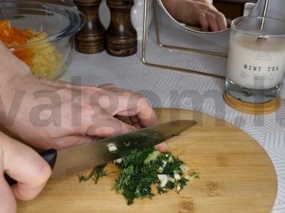 Daržovių vafliai su sūriu Žingsnis 3