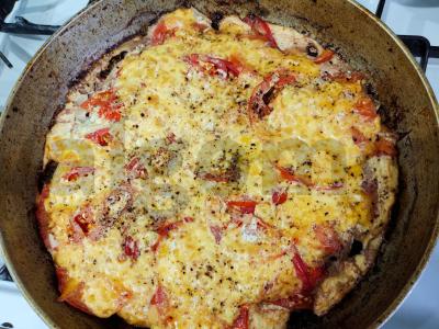 Kepta jautiena su pomidorų-sūrio kepure Žingsnis 8