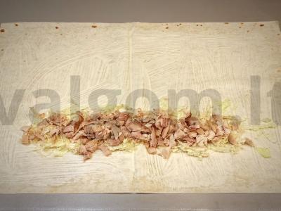 Šašlykas iš armėniško lavašo su vištienos krūtinėle Žingsnis 5