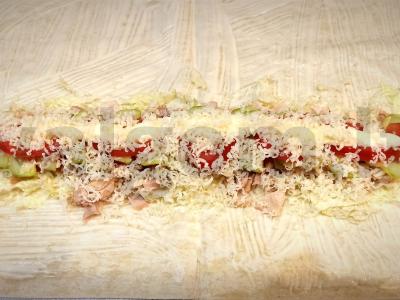 Šašlykas iš armėniško lavašo su vištienos krūtinėle Žingsnis 10