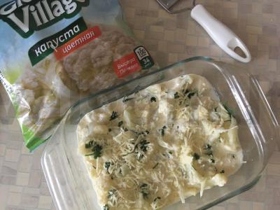 Žiedinių kopūstų apkepas su grietinėlėmis Žingsnis 4