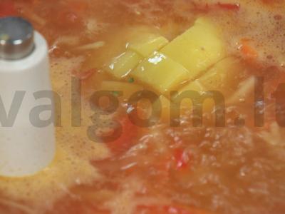 Sriuba „Tris kopūstus“ Žingsnis 4