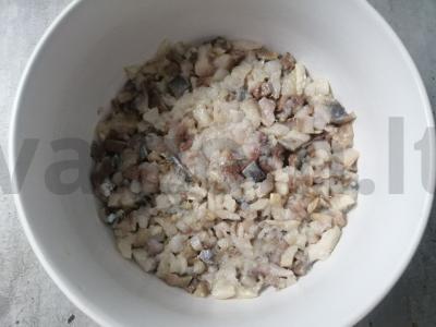 Salotas „Klasikinė silke po kailiu“ Žingsnis 4