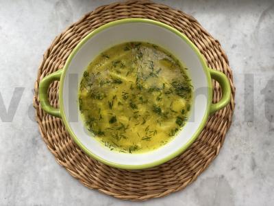 Ryžių sriuba be mėsos pagrindine nuotrauka