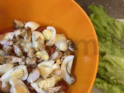 Vištienos ir sausainių salotos Žingsnis 3