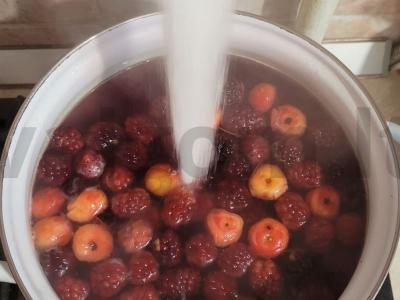 Kvapnus kompotas su gervuogėmis ir ranetėmis Žingsnis 2