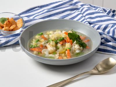 Vegetariškas sriuba pagrindine nuotrauka