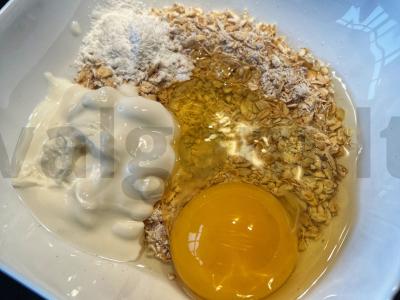 Avižų blynas su bananais ir medumi Žingsnis 2