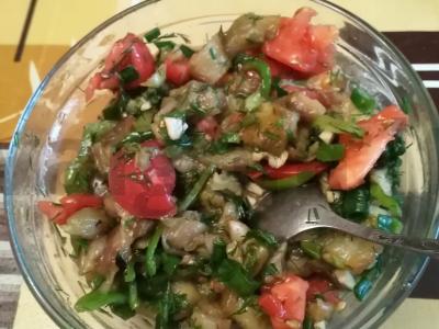 Keptas baklažanas pagrindine nuotrauka