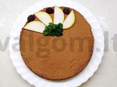 Švelnus sūrio maskarponė sūrio pyragas pagrindine nuotrauka