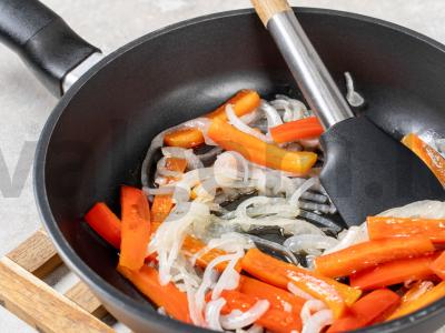 Pupelės su paprikomis Žingsnis 1