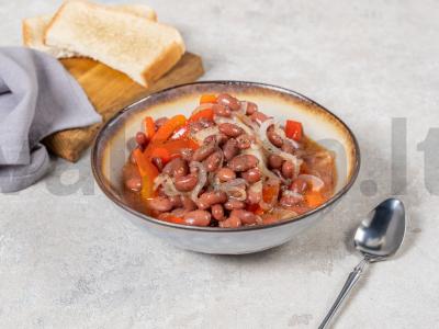 Pupelės su paprikomis pagrindine nuotrauka