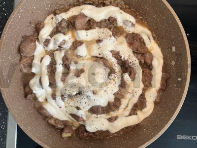 Švelni vištienos kepenėlė su grietine Žingsnis 6