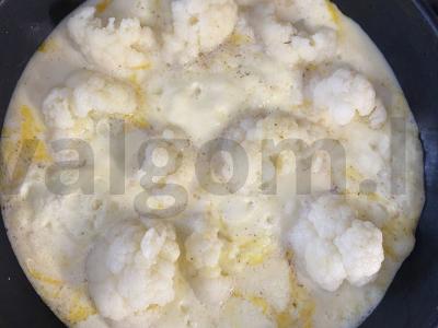 Žiedinė kopūstai po kiaušinių-pieno apsiaustu Žingsnis 3