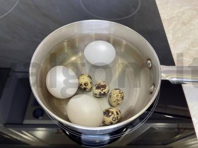 Kiaušiniai su maltu kava Žingsnis 1