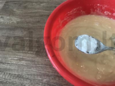 Skaniausi keksiukai su abrikosais ir spanguolėmis Žingsnis 2