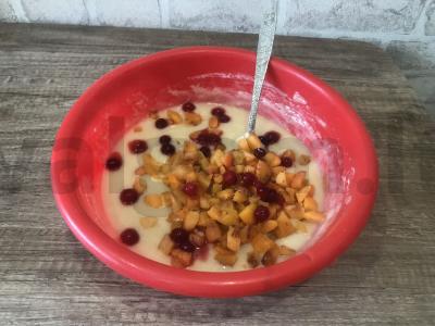 Skaniausi keksiukai su abrikosais ir spanguolėmis Žingsnis 3