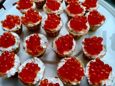 Krekeriai su ikrais Žingsnis 3