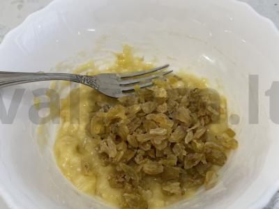 Šokoladiniai-bananiniai blynai Žingsnis 2