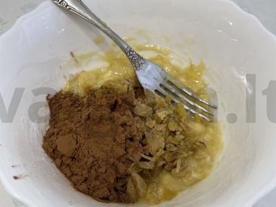 Šokoladiniai-bananiniai blynai Žingsnis 3