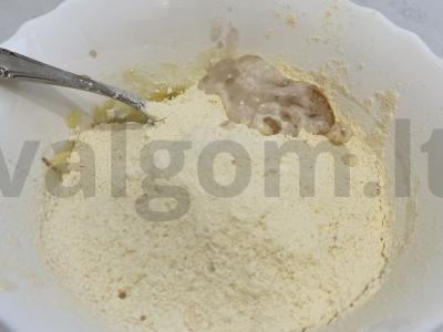 Šokoladiniai-bananiniai blynai Žingsnis 4