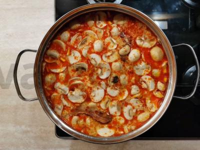 Naudingas aštrus tajų sriuba su krevetėmis ir kokosų pienu Žingsnis 3