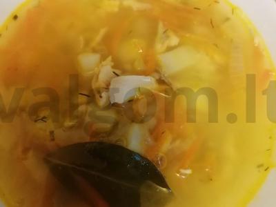 Lašišų sriuba su ryžiais ir krapais pagrindine nuotrauka