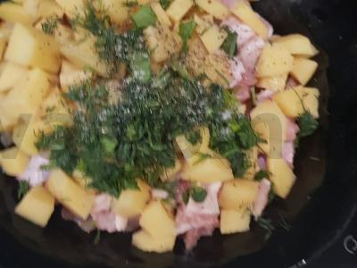 Hanumas — ritinys su mėsa ir bulvėmis Žingsnis 2