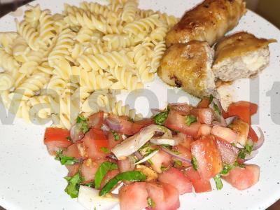 Mėsos kotletai su įdaru bekone pagrindine nuotrauka