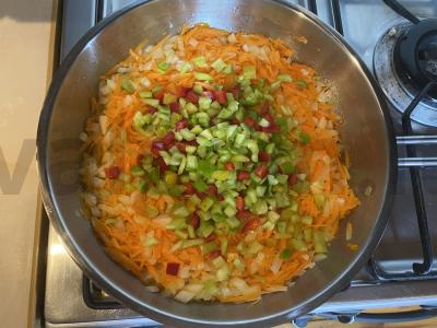 Cukinijų ikra su baklažanais Žingsnis 2