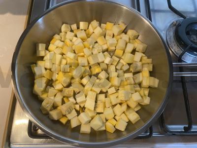 Cukinijų ikra su baklažanais Žingsnis 3