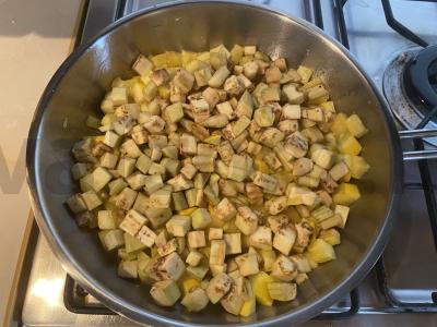 Cukinijų ikra su baklažanais Žingsnis 4