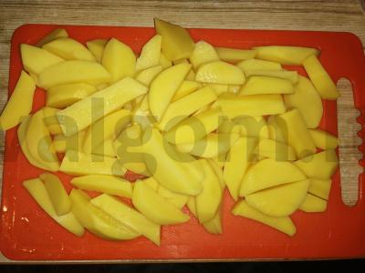 Kepta bulvė su grybais ir svogūnais grietinėje Žingsnis 1