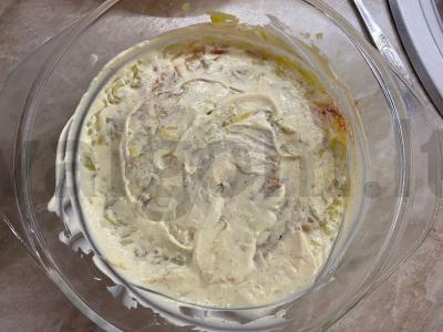 Salotas „Mimoza“ porcijomis Žingsnis 1