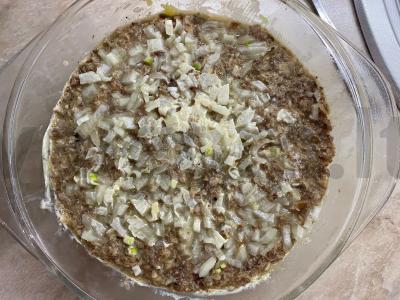 Salotas „Mimoza“ porcijomis Žingsnis 2