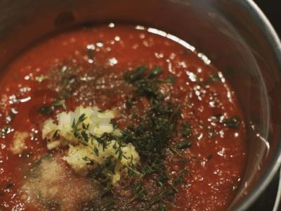 Kepti baklažanai pomidorų padaže „Parmidžano“ Žingsnis 1