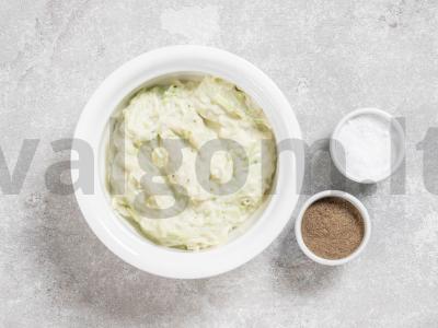 Cukinijų suflė Žingsnis 1