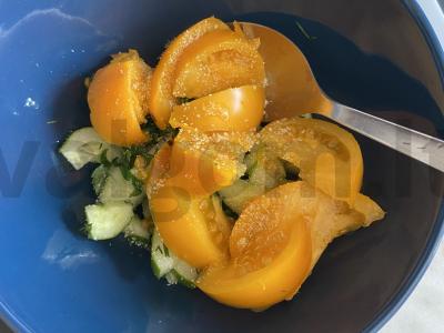 Pita su kumpiu, daržovėmis ir varškės sūriu Žingsnis 2