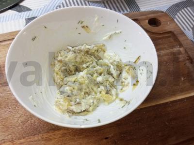 „Mimoza“ su rūkytomis vištienos krūtinėlėmis Žingsnis 6