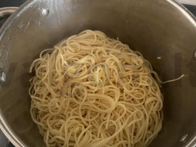 Makaronai su upėtakių steiku Žingsnis 5