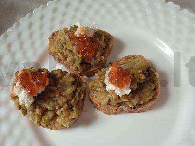 Sumuštiniai su mašo užtepėle, lašišų ikrais ir varškės sūriu Žingsnis 6