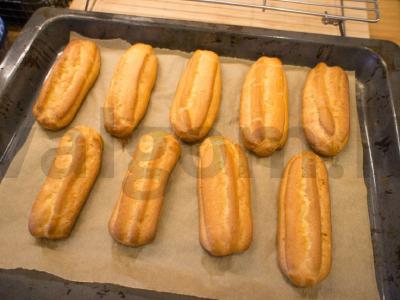 Eklerai su plakta grietinėle Žingsnis 9